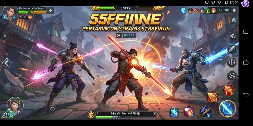 Tampilan screenshot gameplay 55FIVE yang menarik dan strategis.