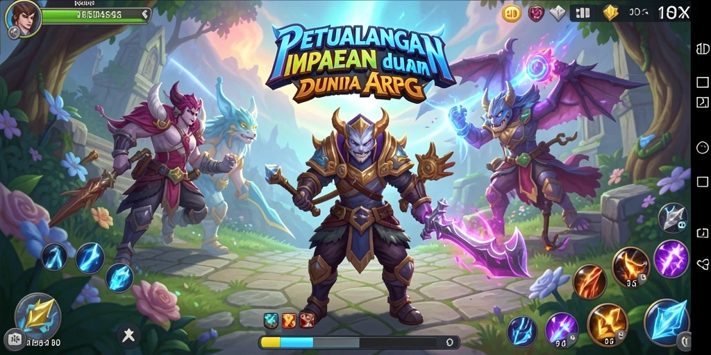 Tampilan gameplay aksi seru dalam 8ID dengan karakter dan senjata.