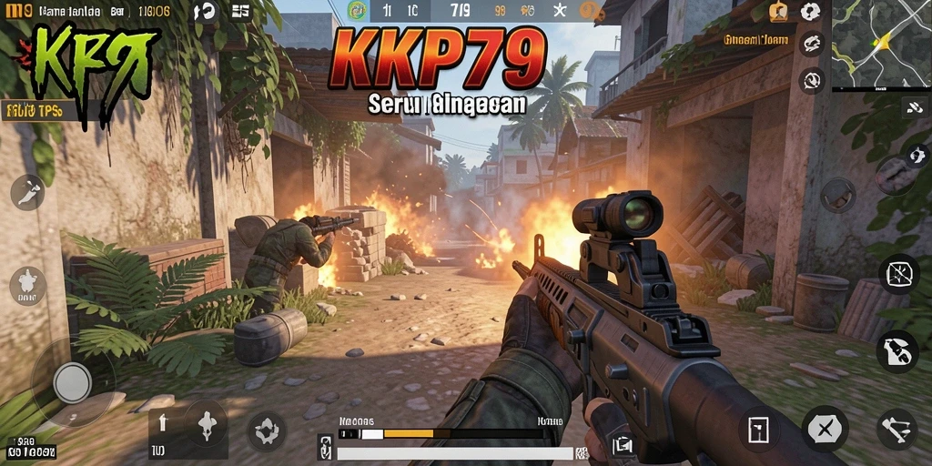 Screenshot gameplay KPK79 dengan pertarungan yang mendebarkan.