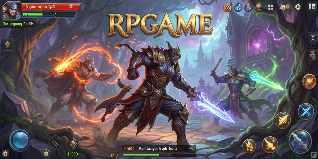 Screenshot tampilkan aksi pertarungan sengit di RPGAME.