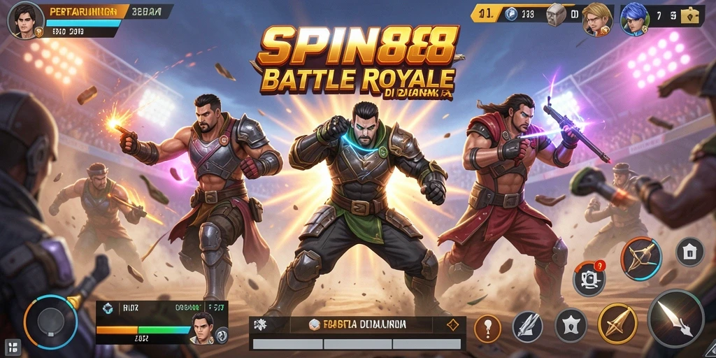 Menampilkan aksi intens dan strategi seru di SPIN88.