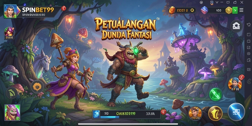 Tampilan gameplay seru dalam SPINBET99 di dunia petualangan.