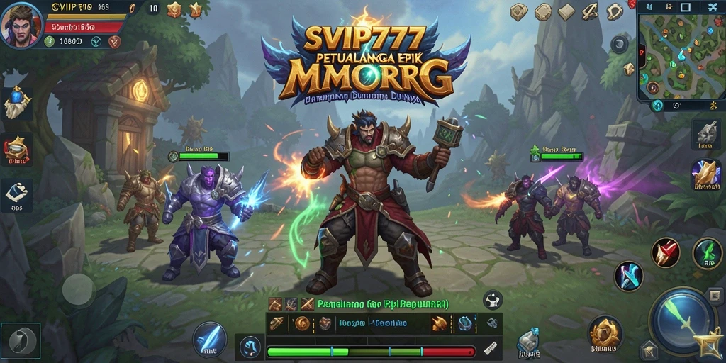 Tampilan gameplay yang mendebarkan dalam dunia MMORPG.
